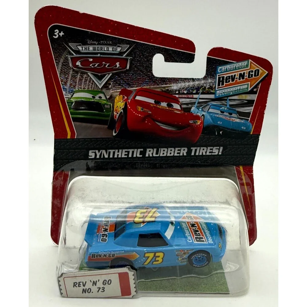 Disney Pixar Cars Rev N Go #73 Rubber Tires R2611 Diecast Sealed NIP